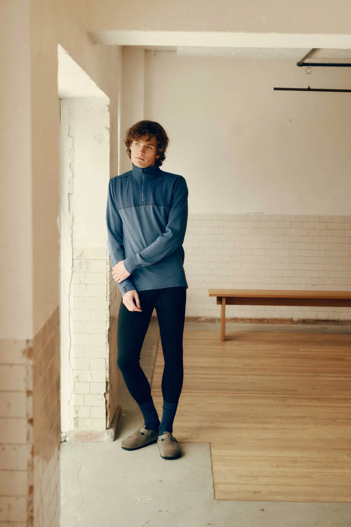Aurora Obi Ull HZ H Mykk ulltopp med halfzip til herre