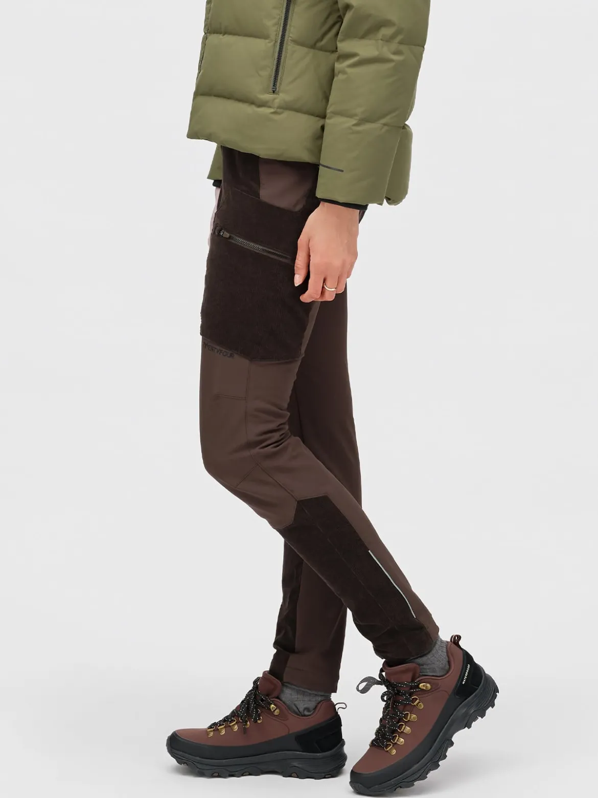 Aurora Shape Cordbukse D Turbukse i cord og softshellmateriale til dame