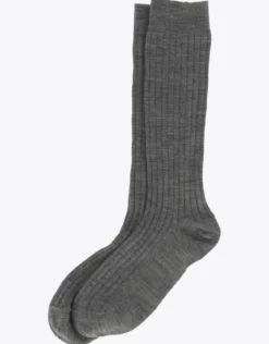 Finse Hike Sokk 2pk Mellomhøy ribbestrikket ullsokk
