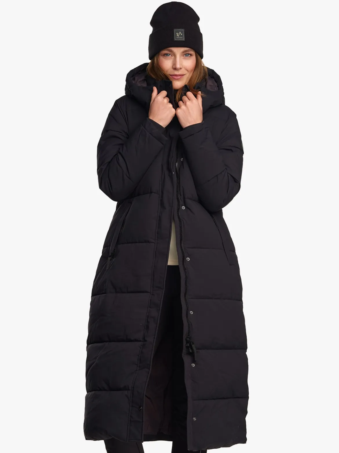 Mode Ada Parkas D Lang vattert parkas til dame