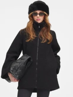 Mode Alva Pile Jakke D Myk pilejakke i oversized A-fasong