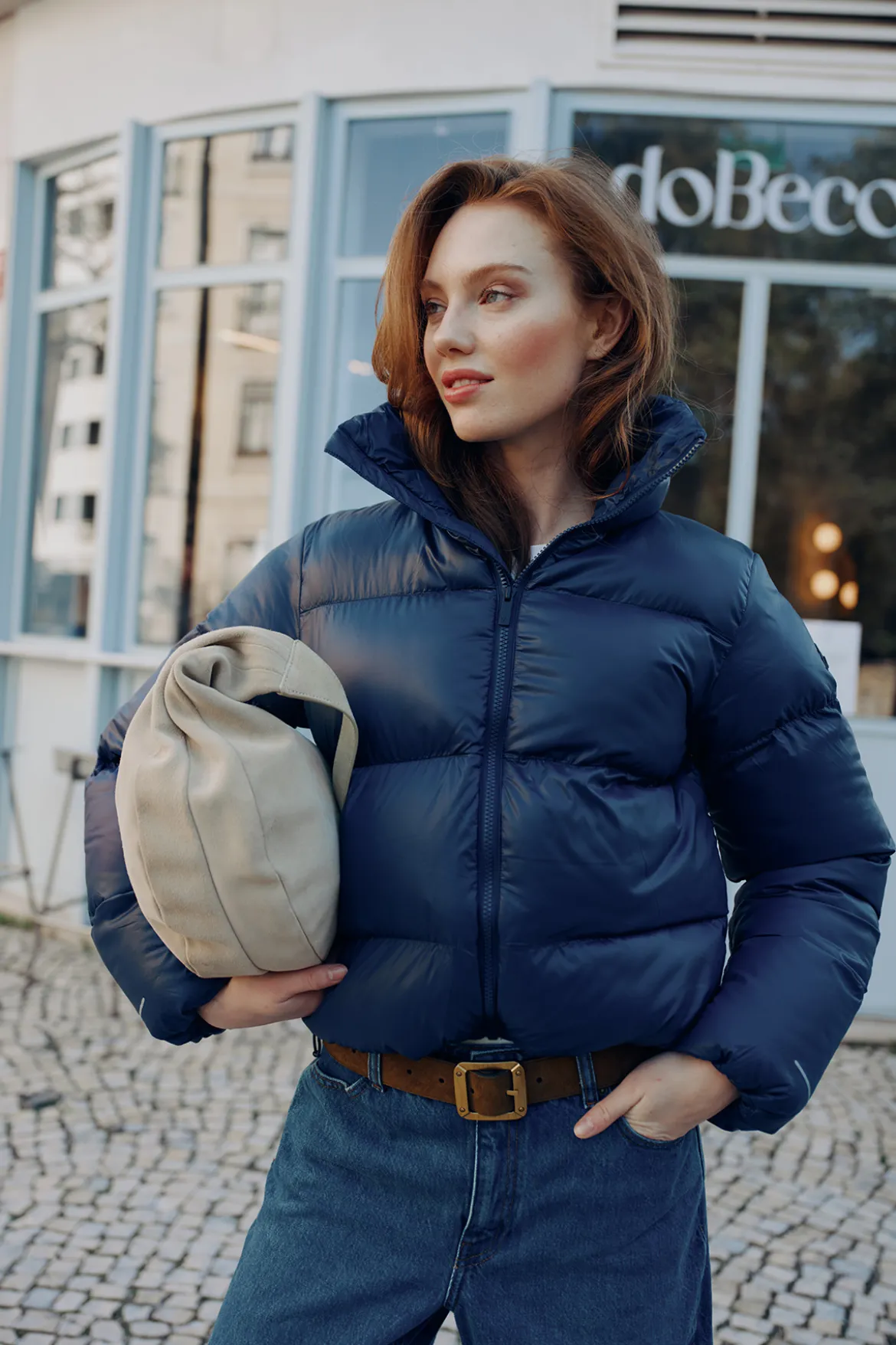 Mode Ava Puffy Jakke D Kort og lett vattert jakke