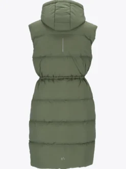 Mode Eva Puffy Vest D Lang vattert vest til dame