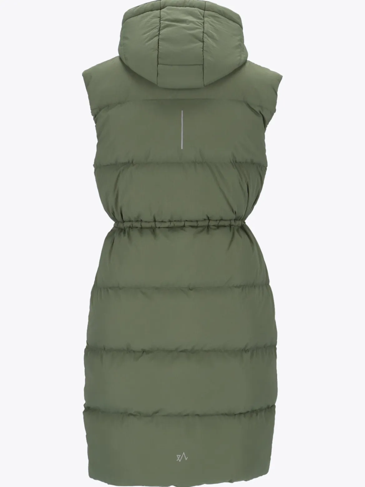 Mode Eva Puffy Vest D Lang vattert vest til dame