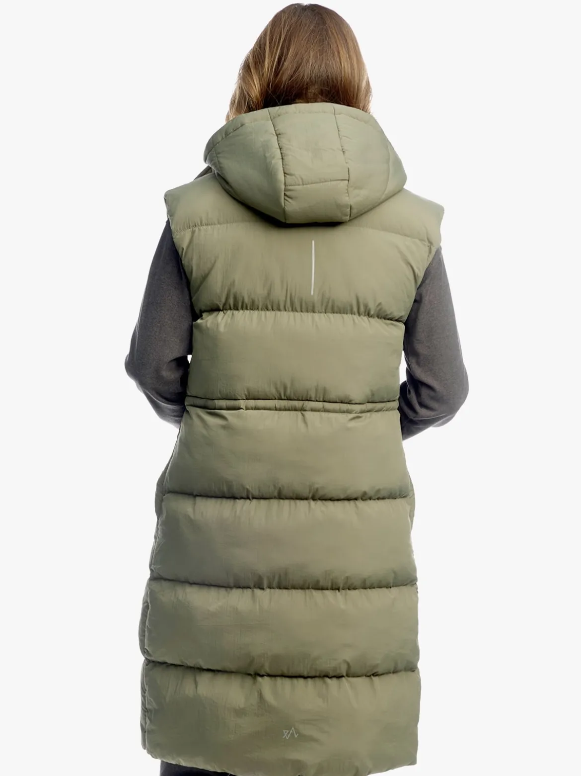 Mode Eva Puffy Vest D Lang vattert vest til dame