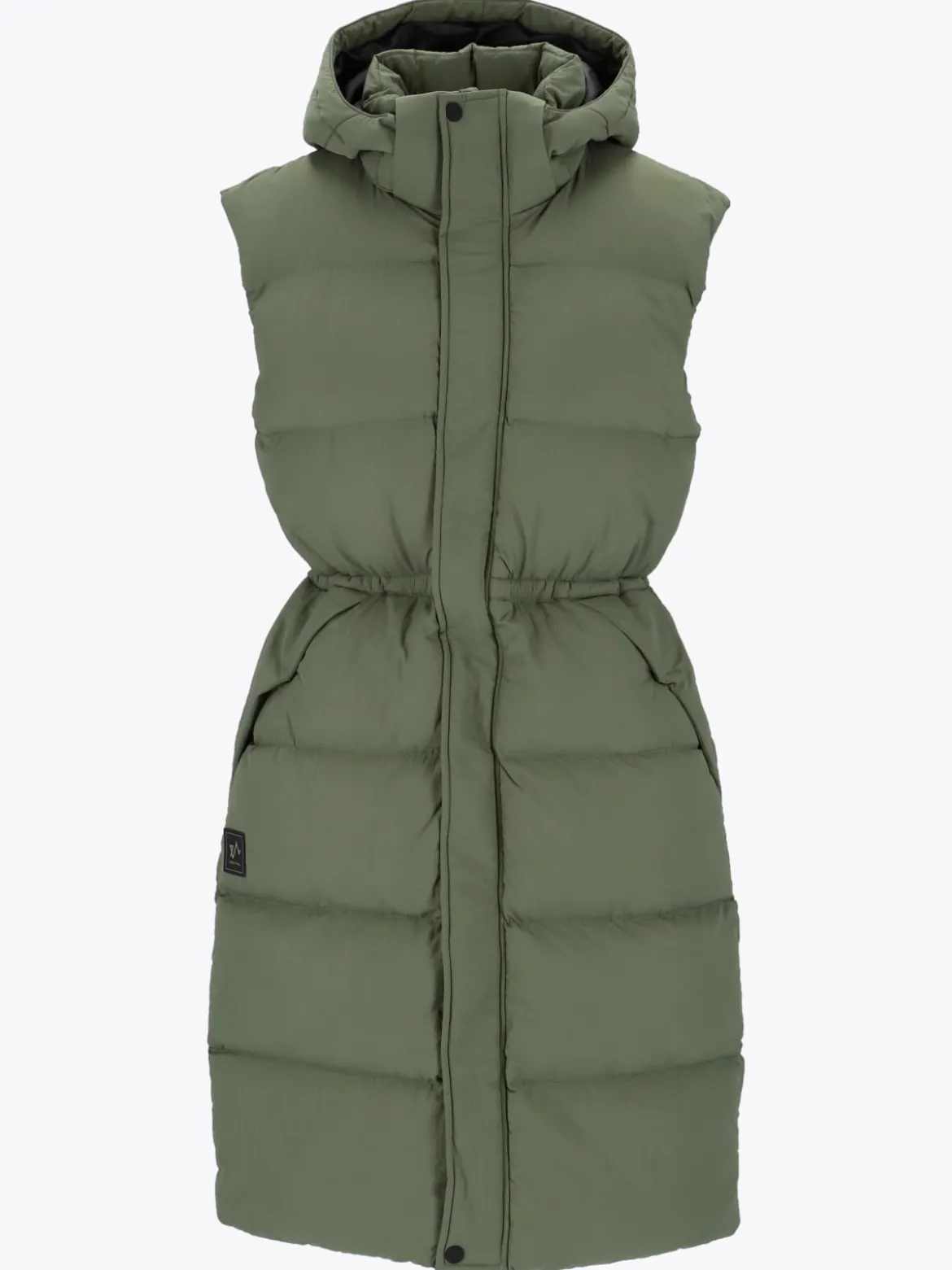 Mode Eva Puffy Vest D Lang vattert vest til dame