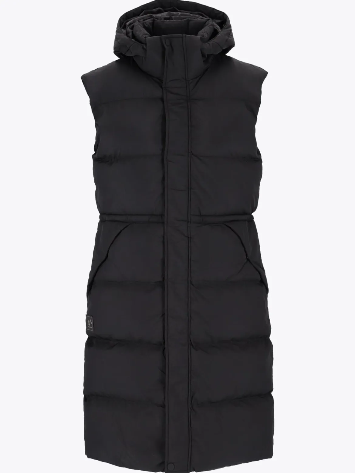 Mode Eva Puffy Vest D Lang vattert vest til dame