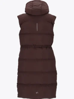Mode Eva Puffy Vest D Lang vattert vest til dame
