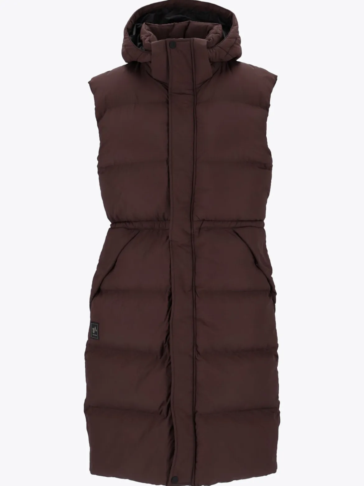 Mode Eva Puffy Vest D Lang vattert vest til dame