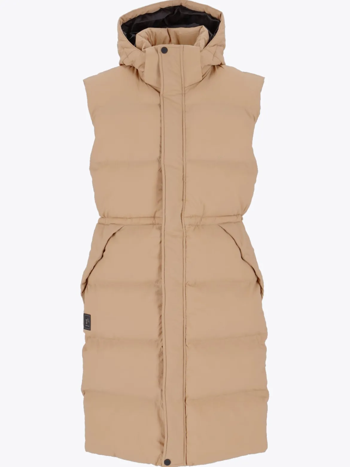 Mode Eva Puffy Vest D Lang vattert vest til dame