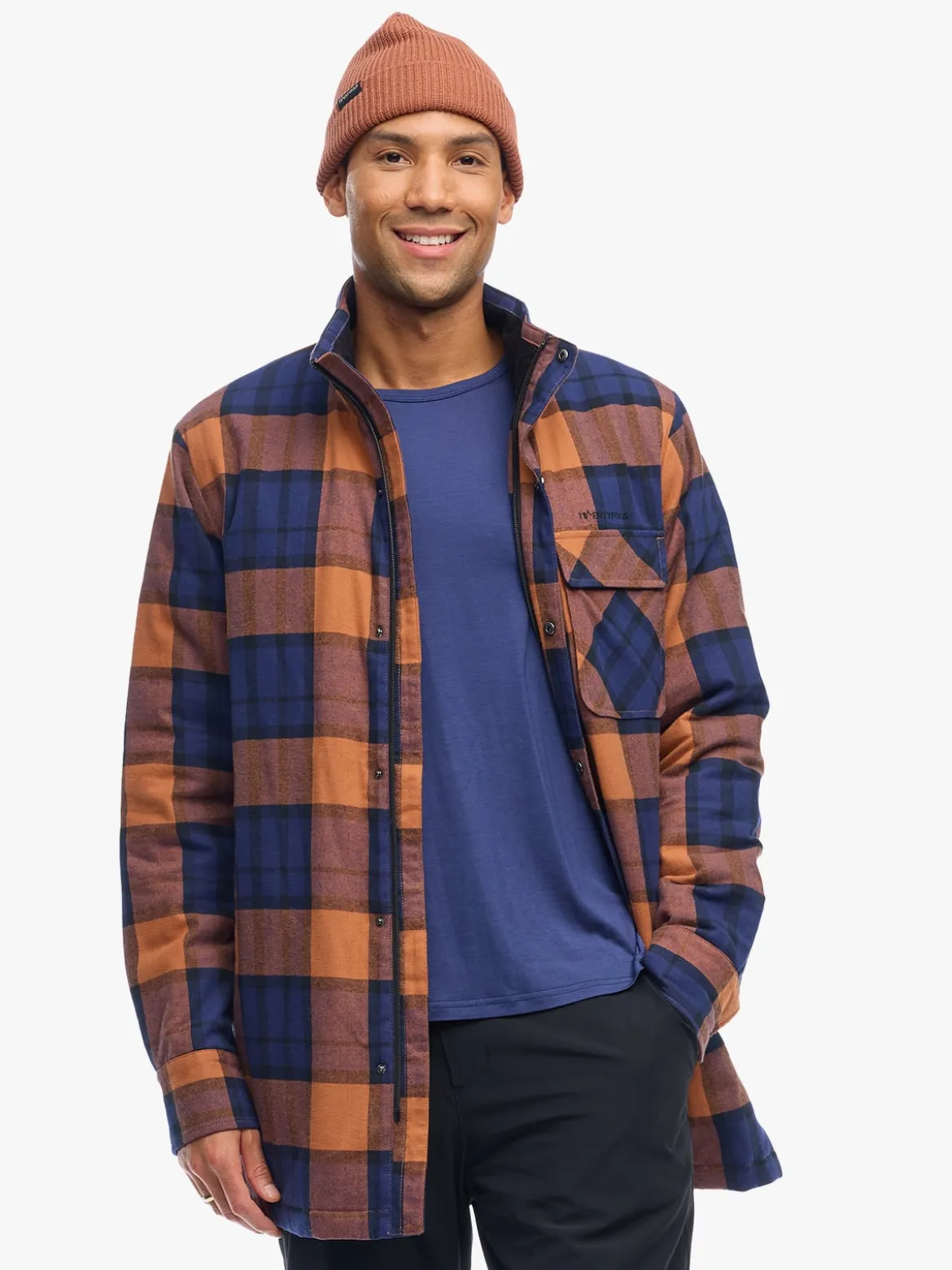 Mode Flannel Jakke U Lett vattert skjortejakke i unisex