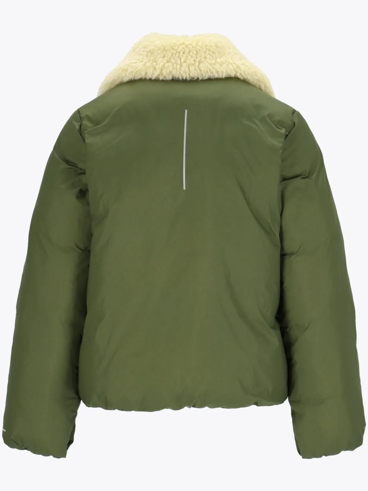 Mode Flex Warm Jakke D Kort vattert jakke med avtakbar teddykrage