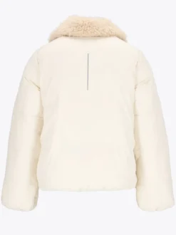 Mode Flex Warm Jakke D Kort vattert jakke med avtakbar teddykrage