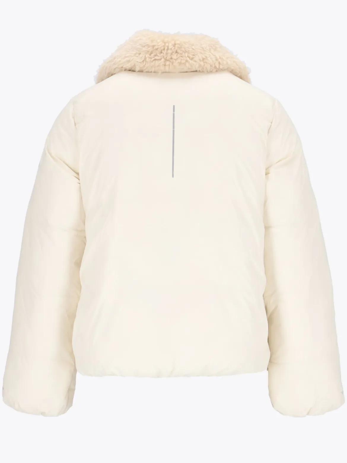 Mode Flex Warm Jakke D Kort vattert jakke med avtakbar teddykrage