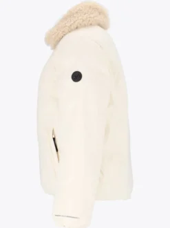 Mode Flex Warm Jakke D Kort vattert jakke med avtakbar teddykrage