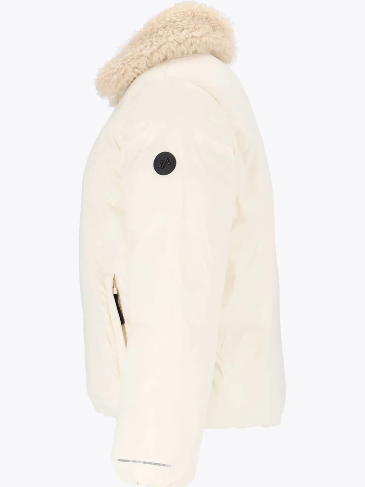 Mode Flex Warm Jakke D Kort vattert jakke med avtakbar teddykrage