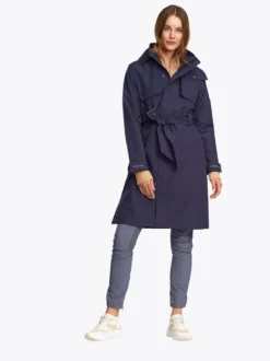 Mode 2L Trench D Lang 2-lags jakke til dame