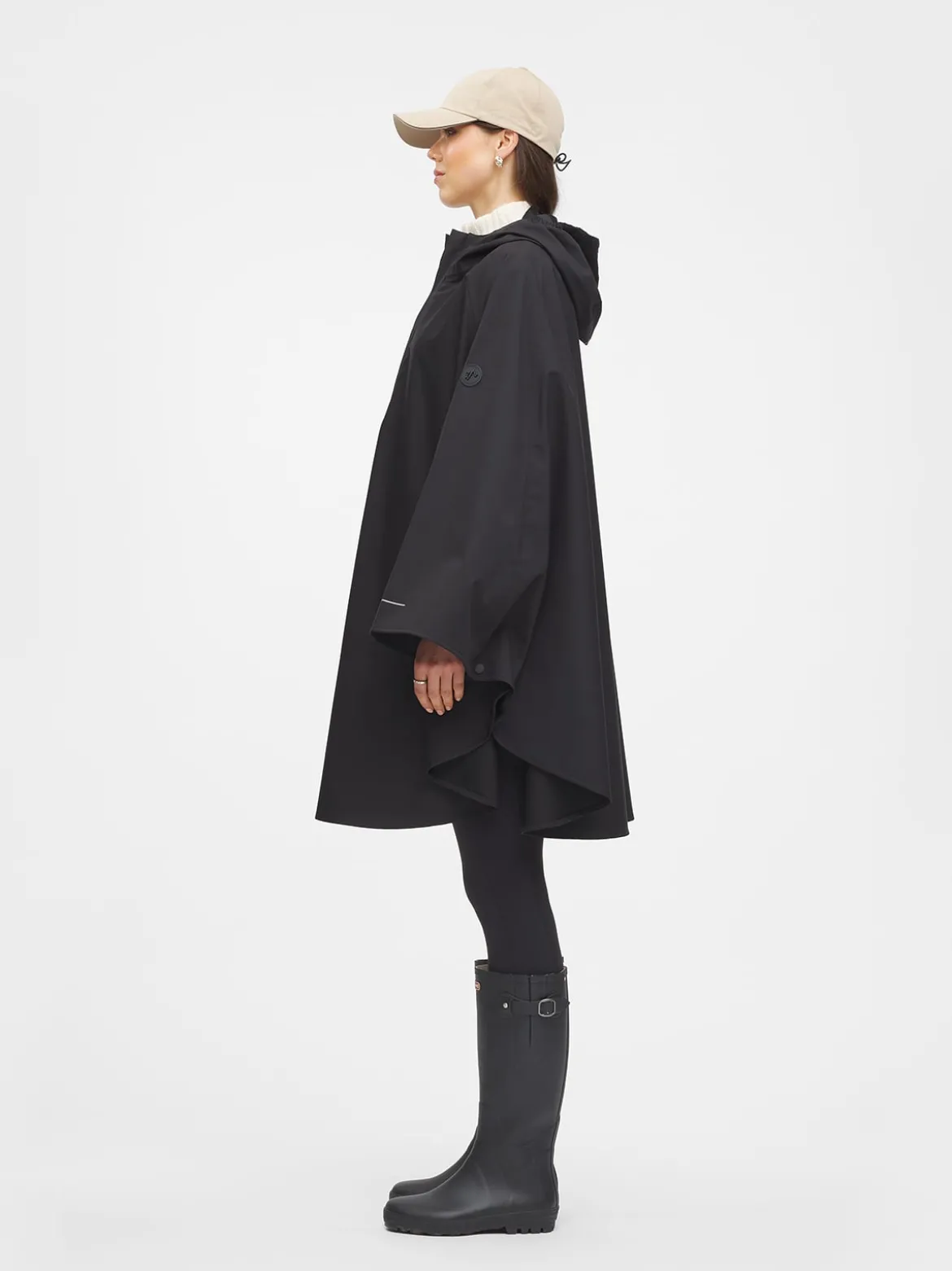 Mode Maya 3L Poncho D Lett 3-lags poncho til hverdagsbruk