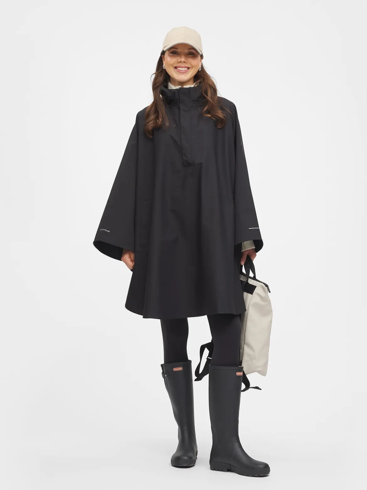Mode Maya 3L Poncho D Lett 3-lags poncho til hverdagsbruk