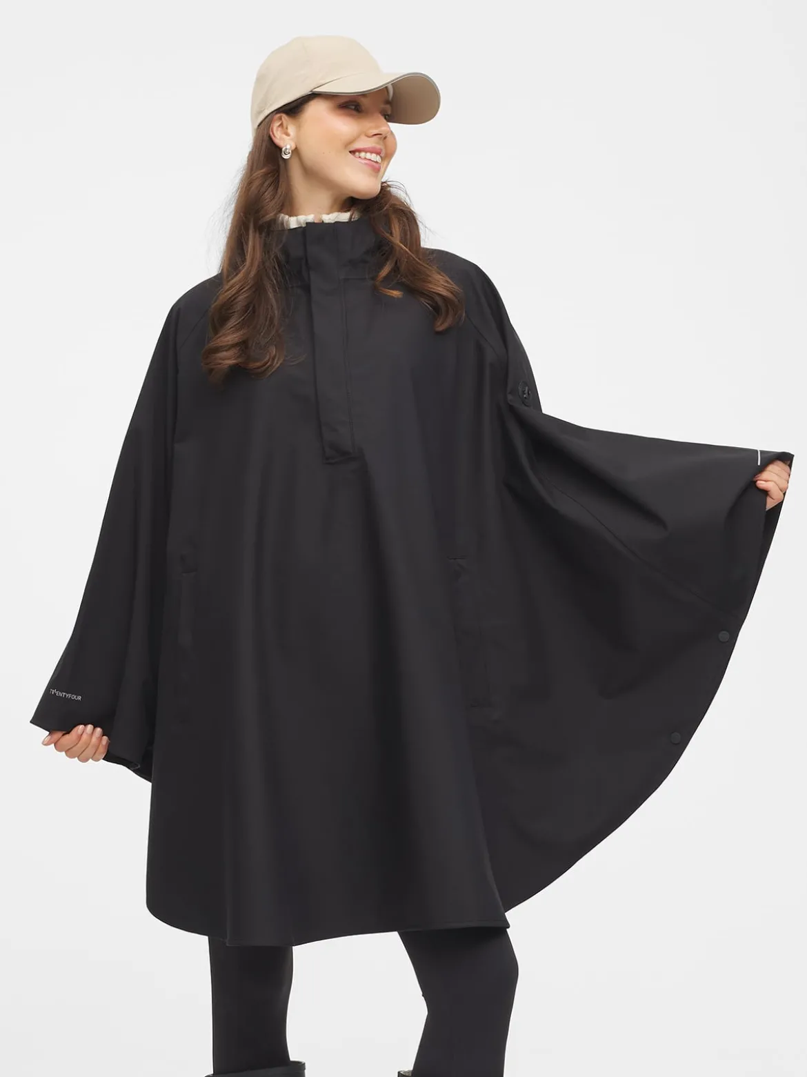 Mode Maya 3L Poncho D Lett 3-lags poncho til hverdagsbruk