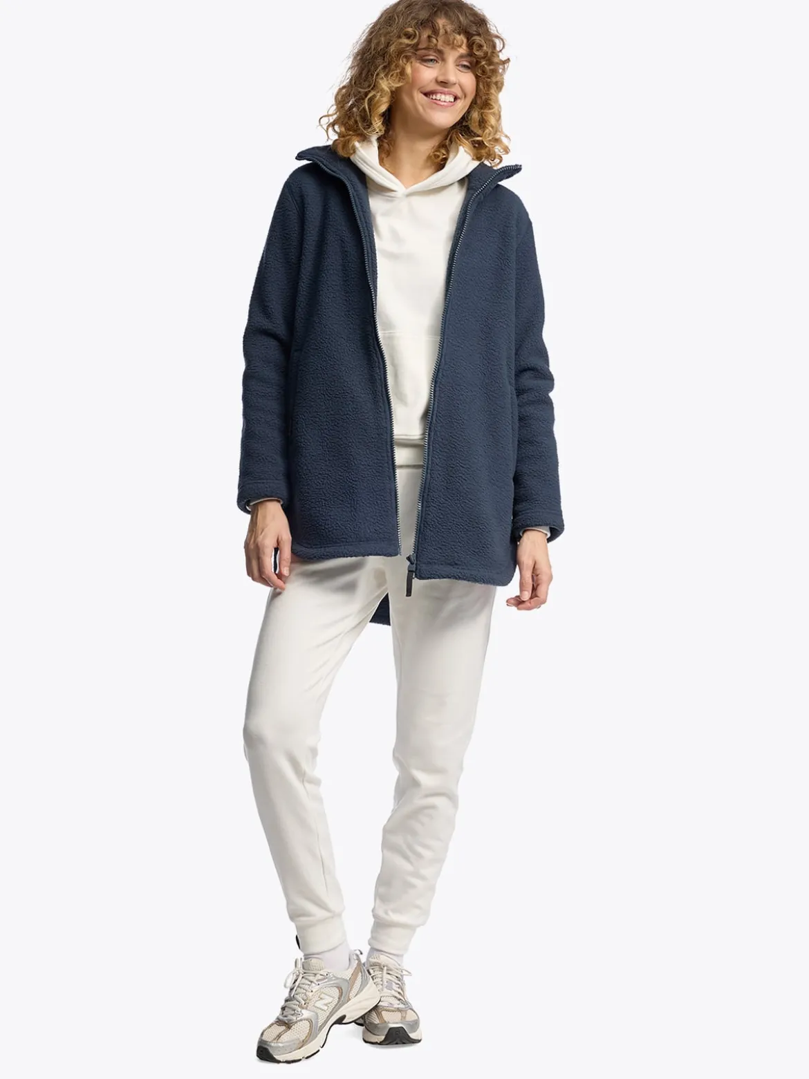 Mode Pile Jakke D Myk pilefleece jakke til dame