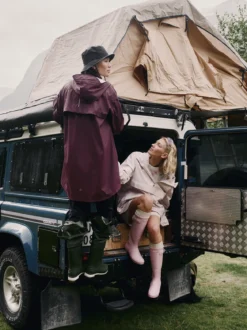 Mode PU Poncho D Vanntett poncho til dame