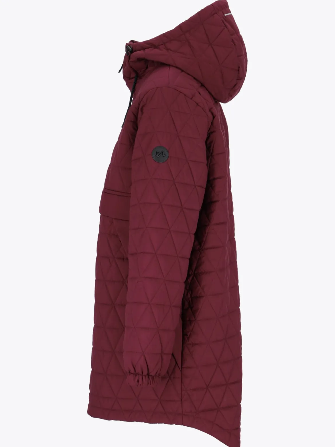 Mode Quilted Anorak D Quiltet anorakk i oversized fasong