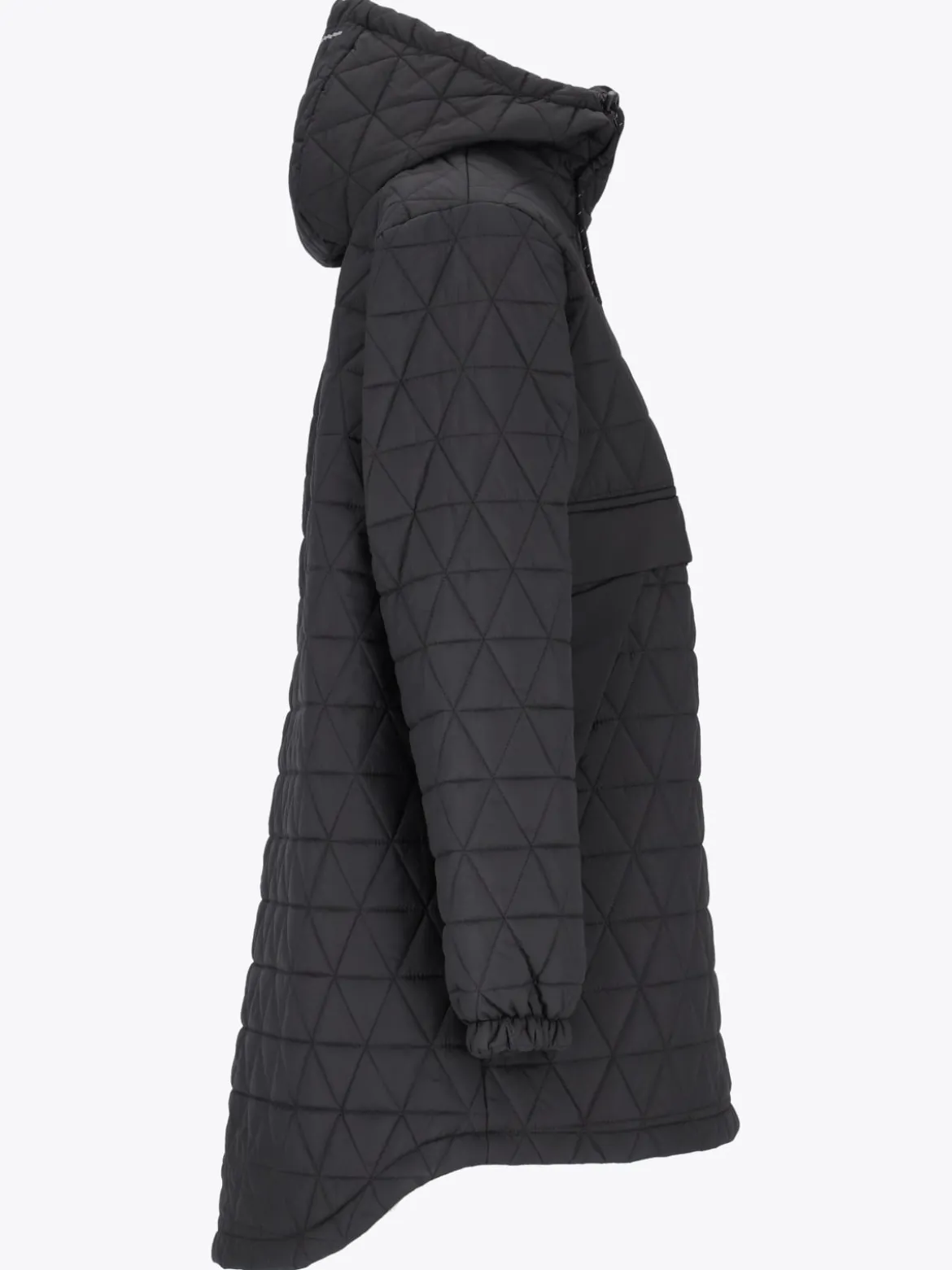 Mode Quilted Anorak D Quiltet anorakk i oversized fasong