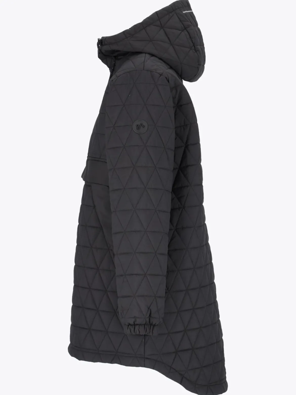 Mode Quilted Anorak D Quiltet anorakk i oversized fasong