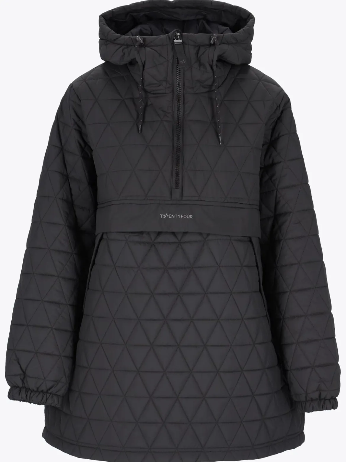 Mode Quilted Anorak D Quiltet anorakk i oversized fasong