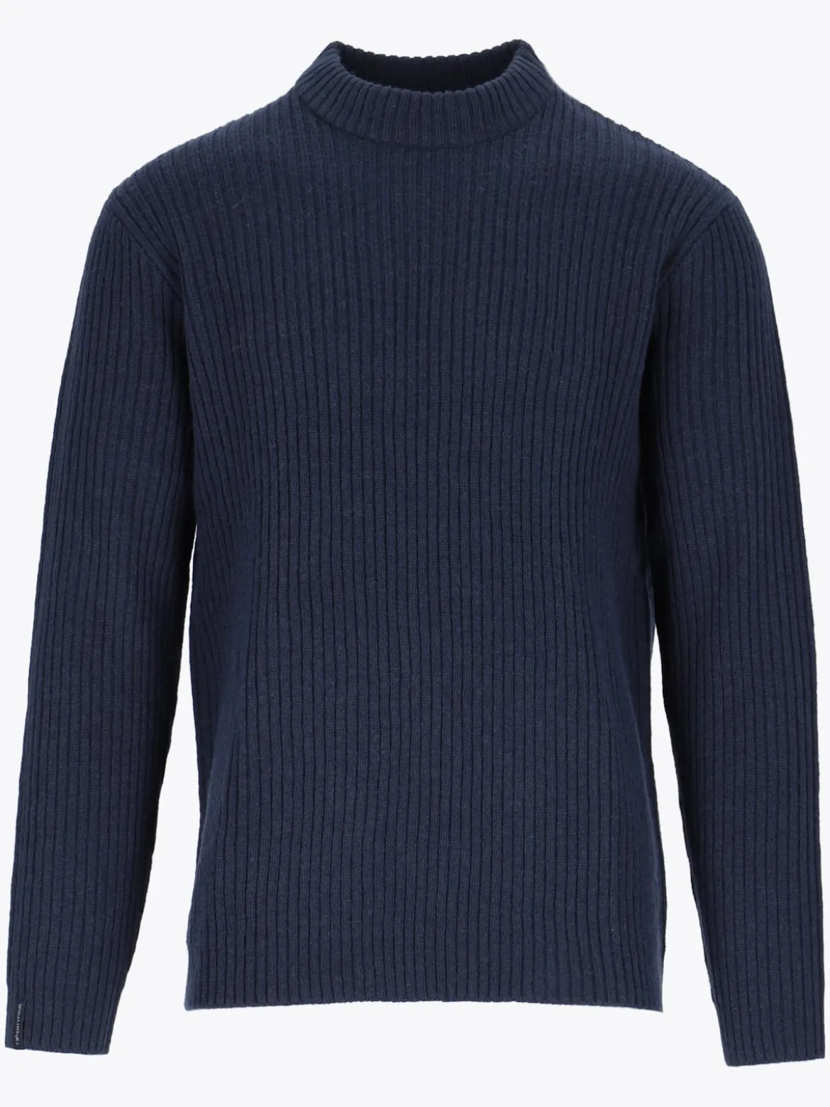 Mode Rib RN Sweater U Ribbestrikket genser i ullblanding