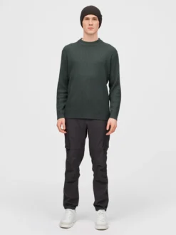 Mode Rib RN Sweater U Ribbestrikket genser i ullblanding