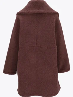 Mode Teddy Kåpe D Varm teddyfleece-kåpe