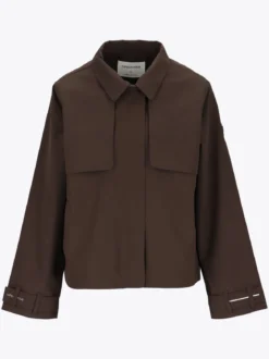 Mode Trench Jakke D Kort trenchcoat til dame