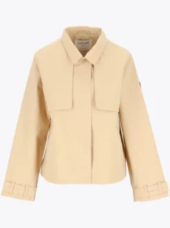 Mode Trench Jakke D Kort trenchcoat til dame
