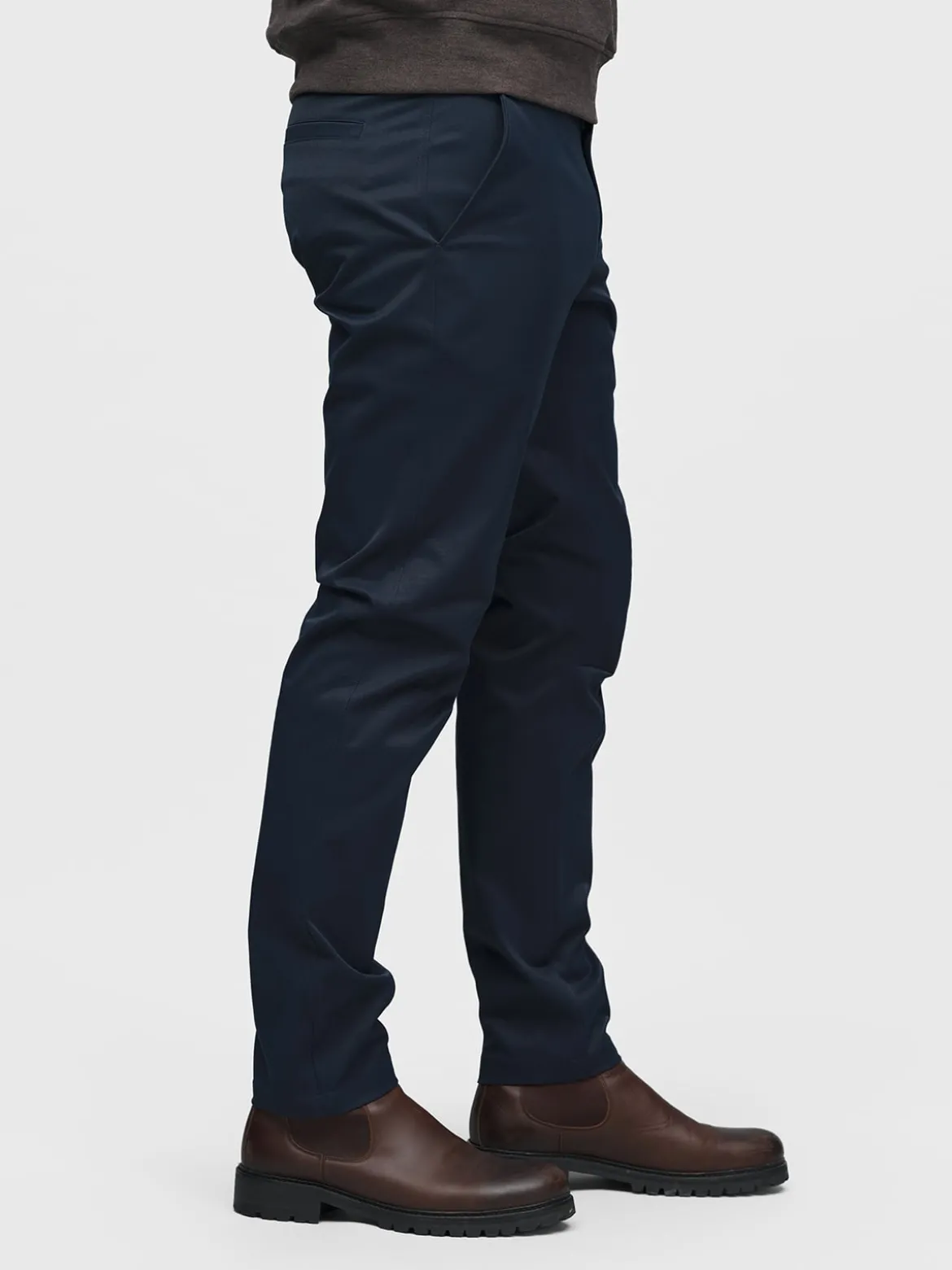 Mode Twill Pants H Stretchbukse i twill til hverdagsbruk og fritid