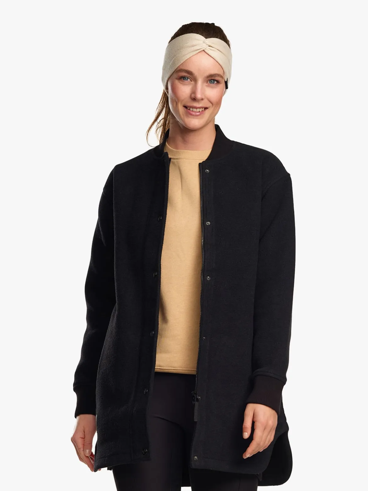 Mode Warm Bomber D Bomberjakke i ullblanding til dame
