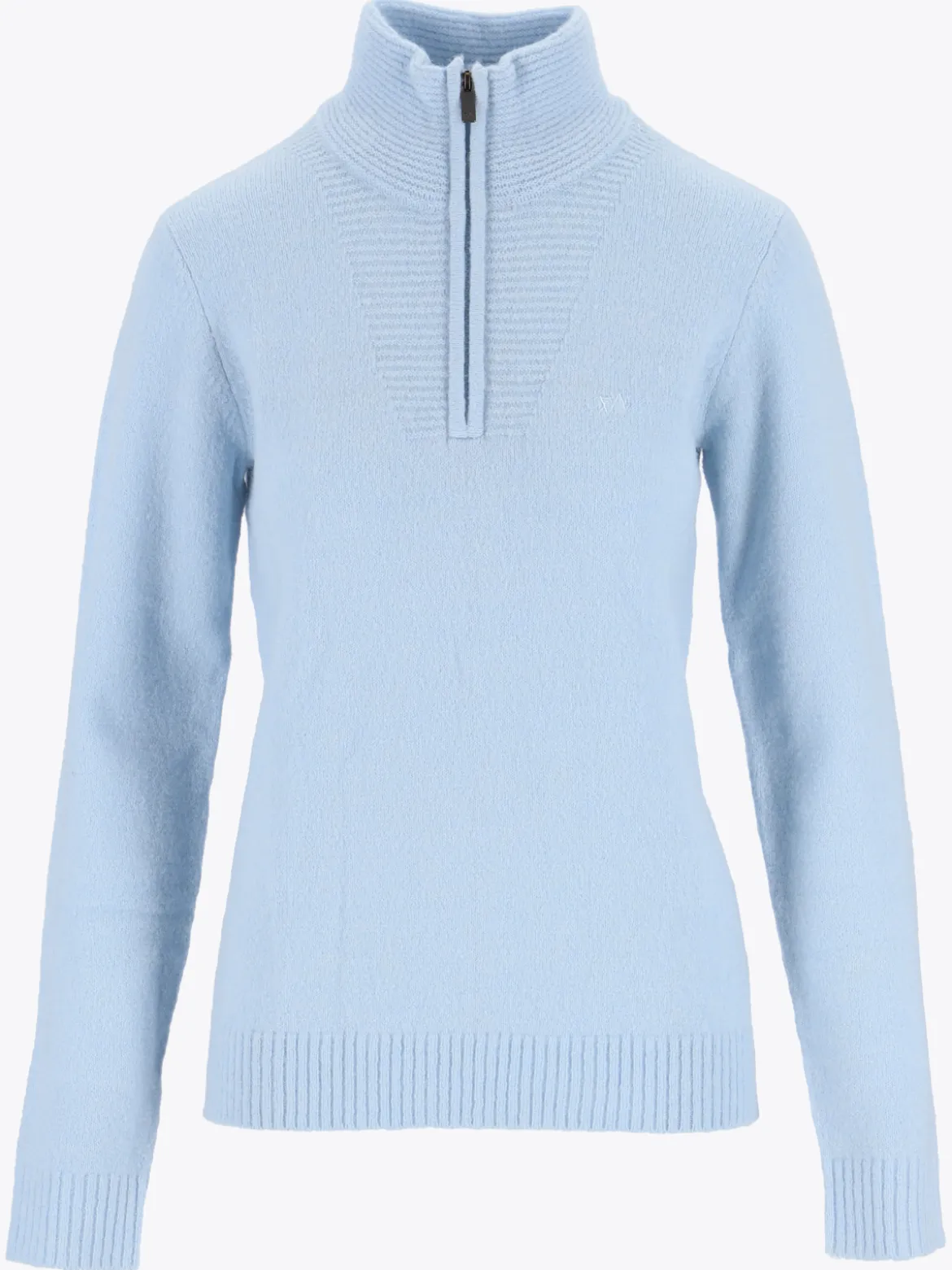 Venture Light Strikk D Halfzip genser i ullblanding til dame