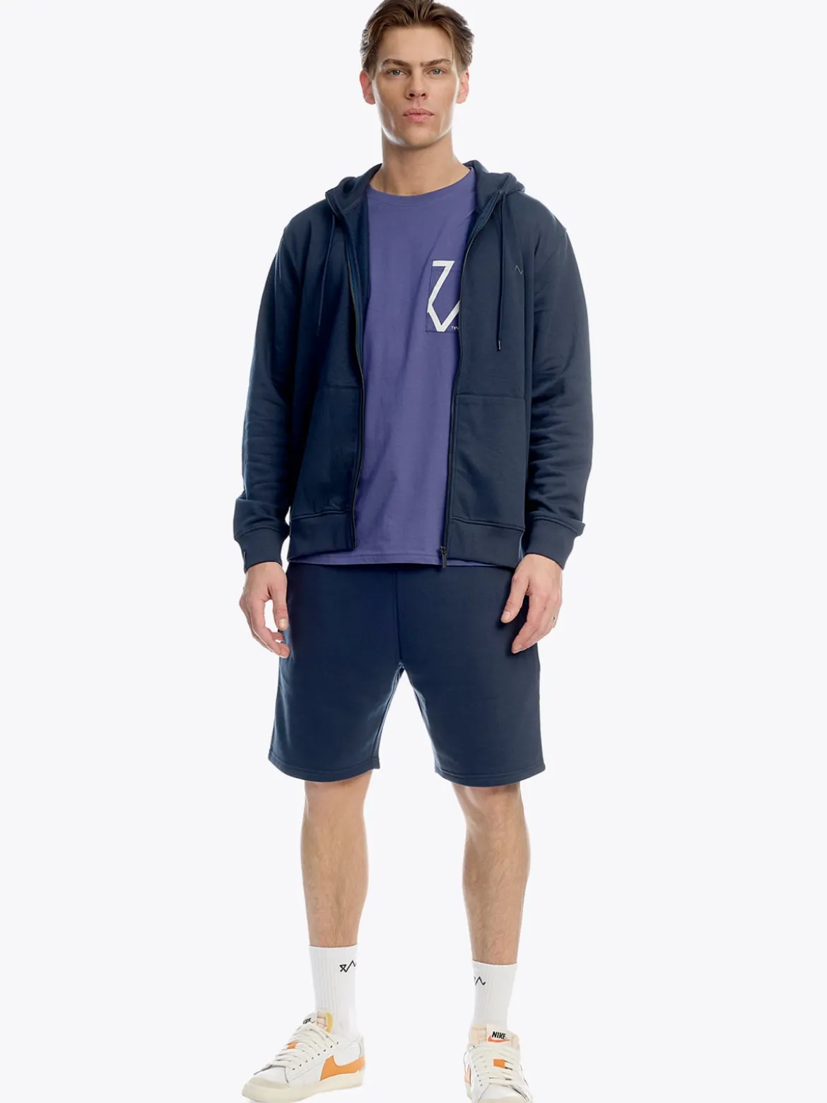 & Zip Hoodie U Myk og komfortabel hettejakke i unisex